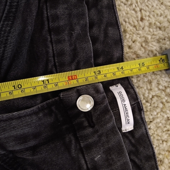 ::SOLD::Good American Women’s Yoke Skinny Jeans Charcoal Size 22 Plus Size Crop - Picture 9 of 10